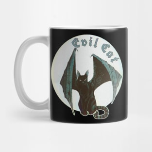 evil cat waiting halloween to arrive Mug